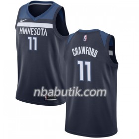 NBA Mænd Trøje Minnesota Timberwolves Jamal Crawford 11 Nike 2017-18 Navy Swingman
